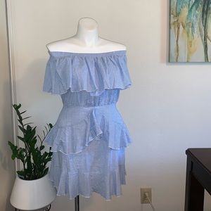 Off the Shoulder Ruffle Minidress